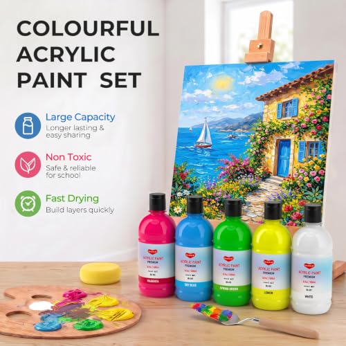 Bulk Acrylic Paint Set (253.5 Fl Oz)