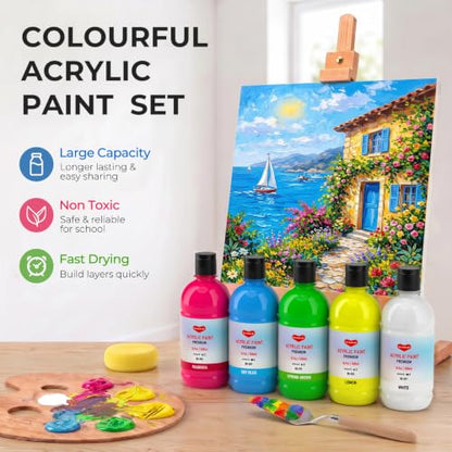 Bulk Acrylic Paint Set (422.5 Fl Oz)