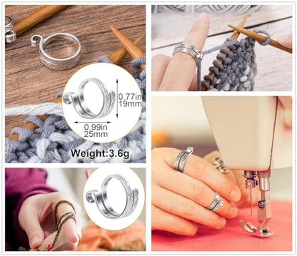 10 Colors Stitch Needle Marker Knitting Crochet Locking Clip Counter