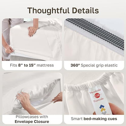 100% Organic Cotton Queen Sheet Set