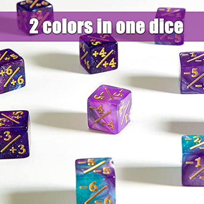 48 Pcs Pieces D6 Dice Counters with 2 Bag