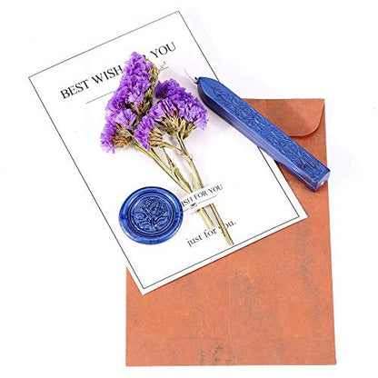 12Pcs Sealing Wax Sticks with Wicks for Wax Seal Stamp (12 Count)