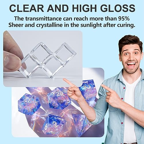 UV Resin 300g High Gloss Clear Hard Resin for Jewelry Making (10.5822 Ounce)