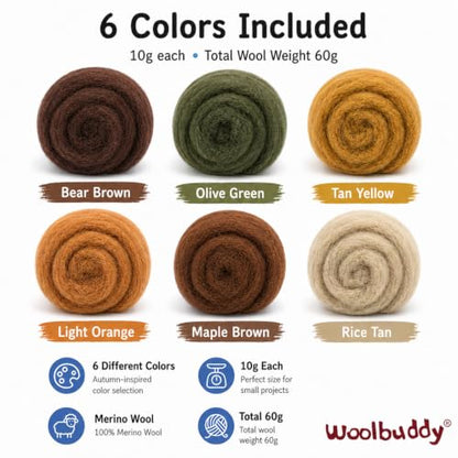 Wool Roving Kit for Needle Felting
