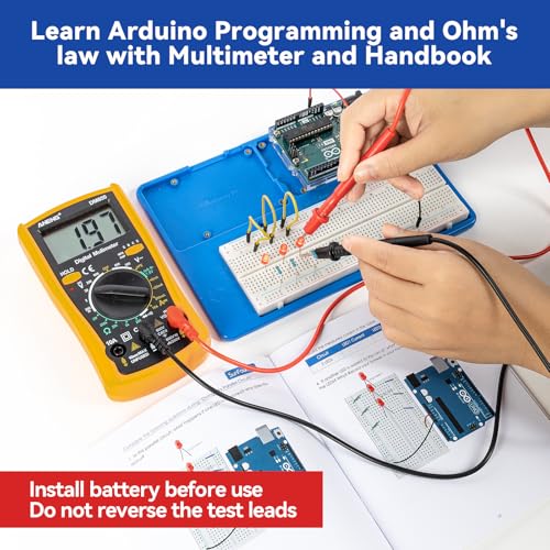 Inventor Lab Starter Kit with Original Arduino Uno R3 REV3 Multimeter 34 Projects 40+Video Courses RAB Breadboard Holder
