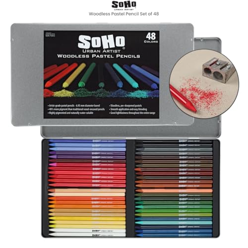 Woodless Pastel Pencils (5 Count)