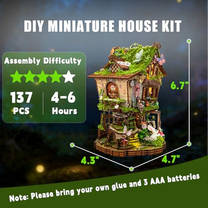 DIY Miniature House Kit for Adults