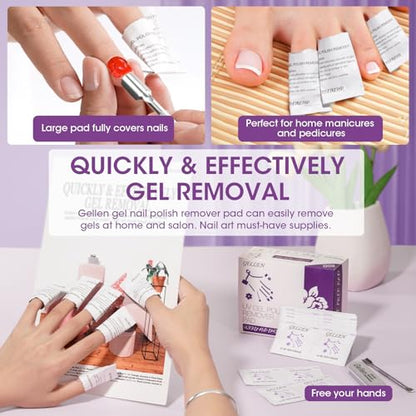 Acetone Gel Polish Remover Pads (200 Count)