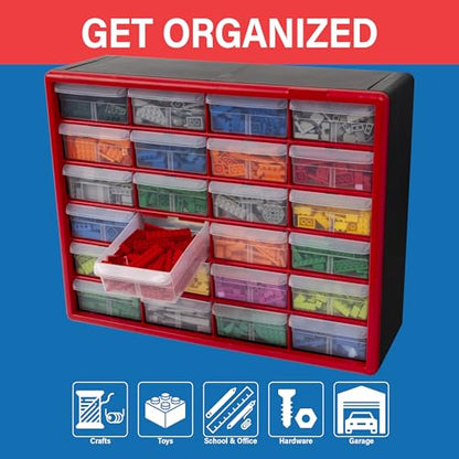 24 Drawer Plastic Storage Cabinet