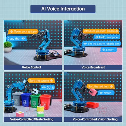 Robotic Arm Kit 6DOF Programming Robot Arm with 6 Servos