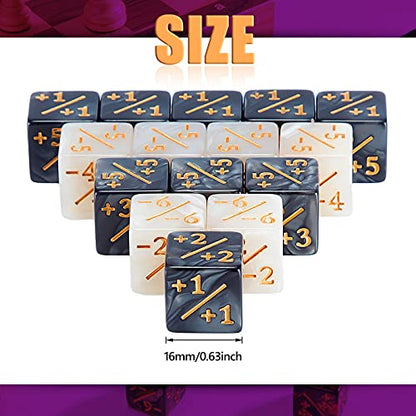 48 Pcs Pieces D6 Dice Counters with 2 Bag