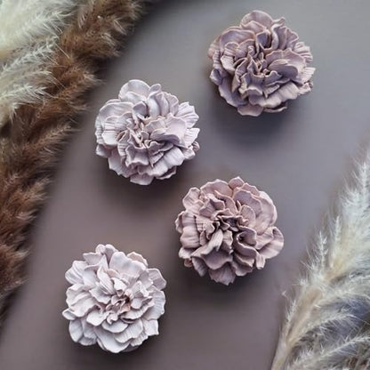 2PCS Carnation Flower Candle Molds (2 Count)