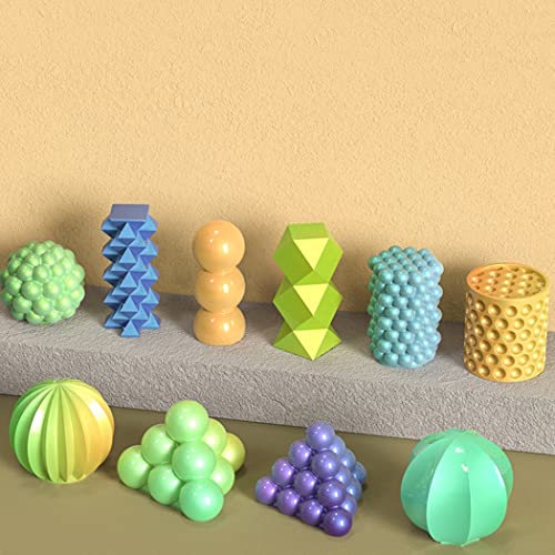 10 Pcs Geometric Candle Mold (10 Count)