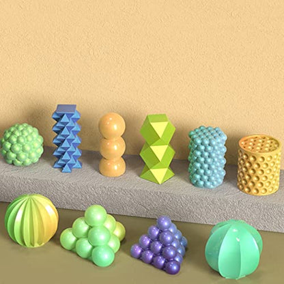 10 Pcs Geometric Candle Mold (10 Count)