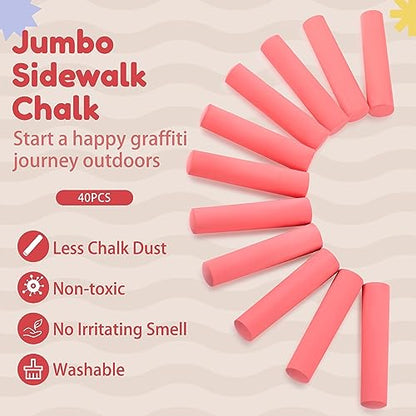 Jumbo Sidewalk Chalk for Kids Outdoor