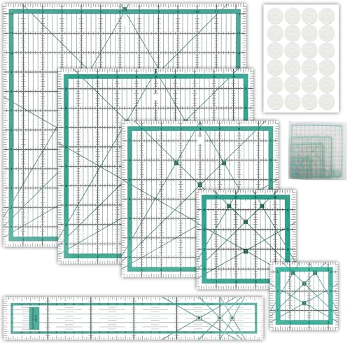 6 Pcs Quilting Rulers and Templates (6 Count)