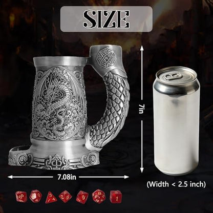 Dice Tower Mug Dice Rolling Tower with 7 PCS Dice Set