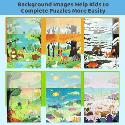 Magnetic Puzzle for Toddlers 3 (120 Count)