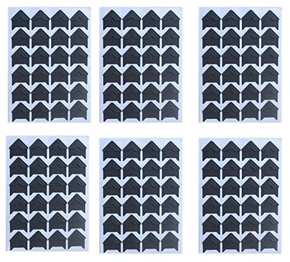 10 Sheet (240-pack) Photo Corners Self Adhesive PVC Paper Photo Foto Corner Stickers for Scrapbooking Personal Journal (Style2-10sheet Black) (240 Count)