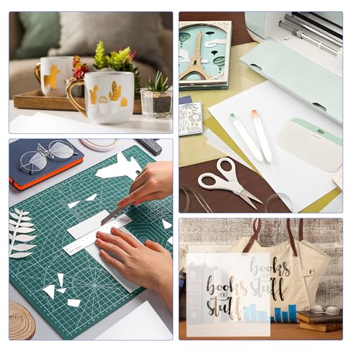25 Pcs 7.5mil 12 x 12 Inch Milky Translucent PET Blank Stencil Sheets (25 Count)