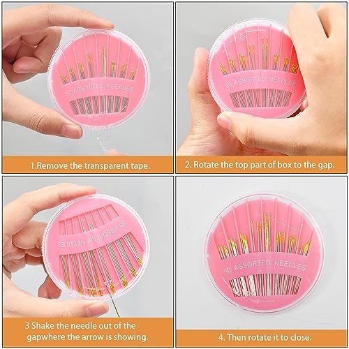 30Pack Premium Sewing Needles for Hand Sewing Repair (30 Count)