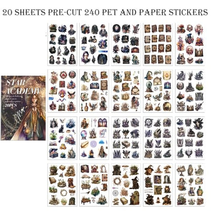 Fantasy Scrapbook Stickers 20 Sheets 240 Pre