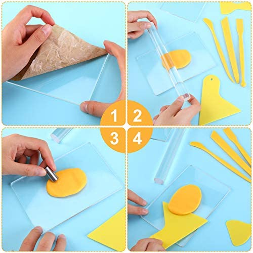 23 Pcs Clay Sculpting Tools Set with Roller Cutters