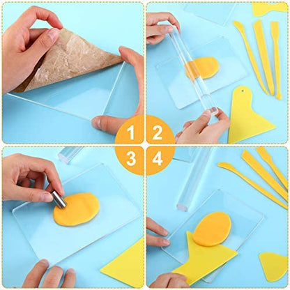 23 Pcs Clay Sculpting Tools Set with Roller Cutters