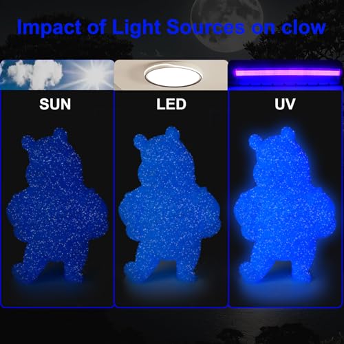 3D Printer Filament 1.75mm Glow in The Dark Shiny Firefly Blue PLA Filament for 3D Printing