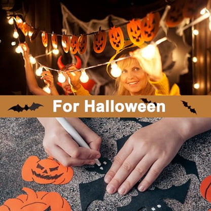 40 Sheets Black Shimmer Cardstock 8.5 x 11 Halloween Cards 75lb (40 Count)