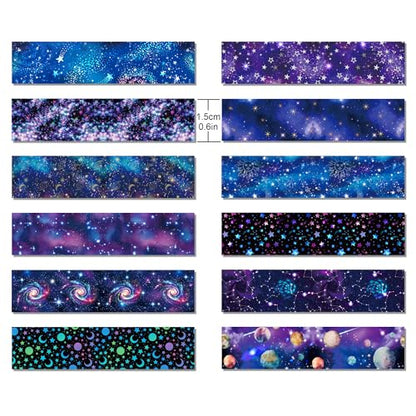 12 Rolls Starry Sky Washi Tape Set (12 Count)