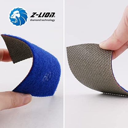 Diamond Abrasive Paper Sheets 60 Grit Diamond Sandpaper Nylon Back for Grinding Stone Glass Ceramic