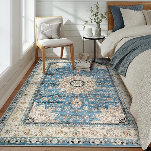 Felice Oriental Floral Medallion Area Rug