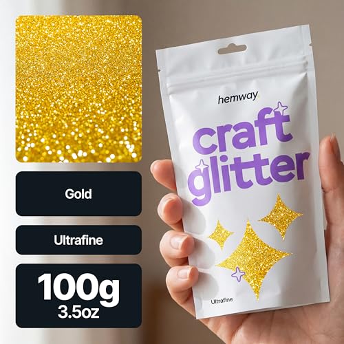 Craft Glitter Gold 100g Ultrafine Glitter (3.5 Ounce)