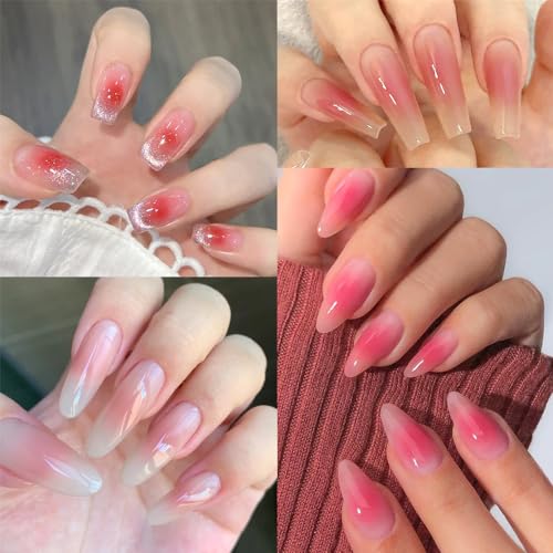 9 Colors Solid Neon Phosphor Ombre Nail Powder Set (2.32 Ounce)