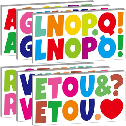 360 Pcs 30 Sheets Bulletin Board Letters 2.5 Inches Alphabet Stickers Self Adhesive Stick on Letters for Poster Board Classroom School Home Decor (360 Count)