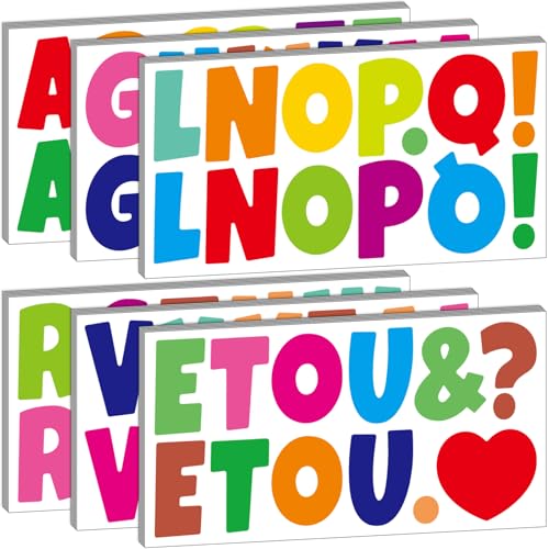 360 Pcs 30 Sheets Bulletin Board Letters 2.5 Inches Alphabet Stickers Self Adhesive Stick on Letters for Poster Board Classroom School Home Decor (360 Count)