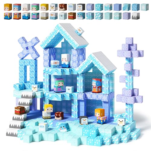 100PCS Magnetic Blocks Magnet Building Princess Castle Toys