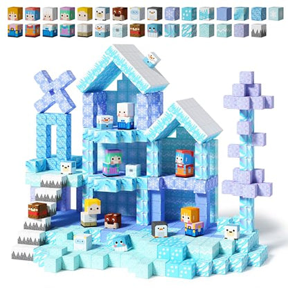 100PCS Magnetic Blocks Magnet Building Princess Castle Toys