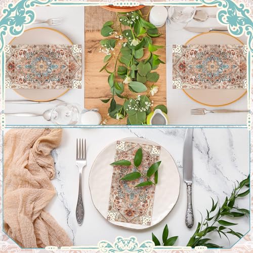 100 Pcs Boho Napkins Paper Guest Towels (100 Count)
