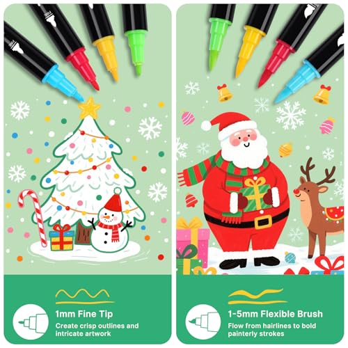 84 Colors Acrylic Paint Markers (84 Count)