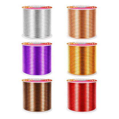 12 GA Purple Brown Red Assorted Anodized Aluminum Craft Wire