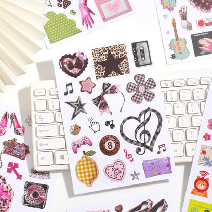 1200Pcs+ Aesthetic Sticker Book