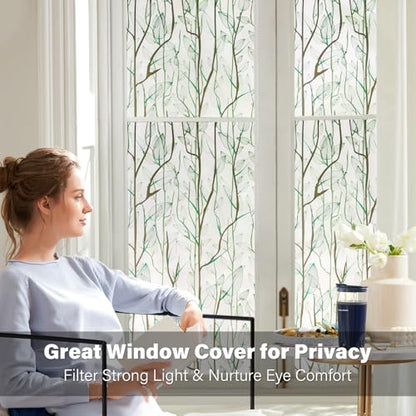 Frosted Glass Window Film Heat Control UV Blocking