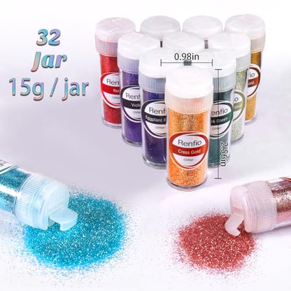 32 Colors Glitter Set (31.6055 Ounce)