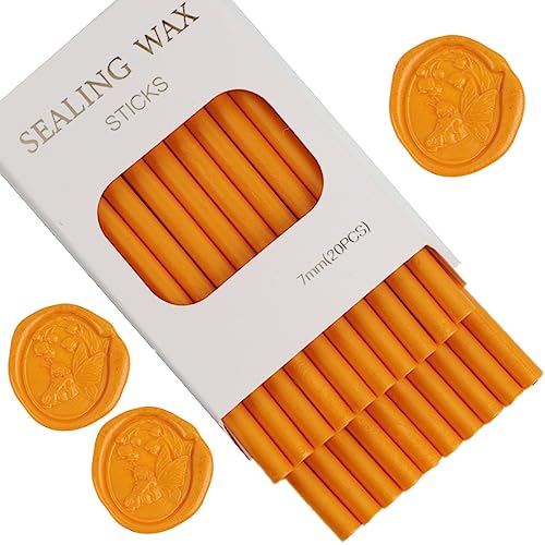 Orange Yellow Wax Seal Sticks (20 Ounce)