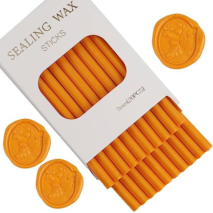Orange Yellow Wax Seal Sticks (20 Ounce)