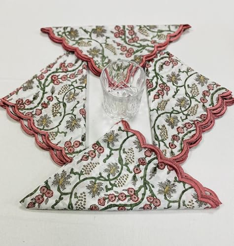 Hand Block Print Cloth Napkins (4.2329 Ounce)