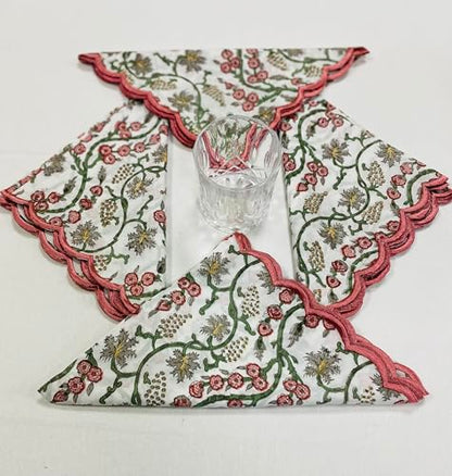 Hand Block Print Cloth Napkins (4.2329 Ounce)