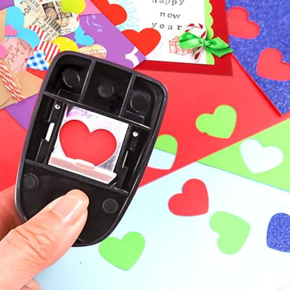 Heart Hole Punch 1 inch Heart Punch for Crafts Hearts Shaped Hole Puncher for Crafts Hearts Shape Paper Punch Craft Punches for Scrapbooking